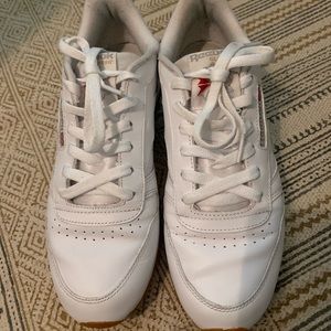 White Reebok sneakers